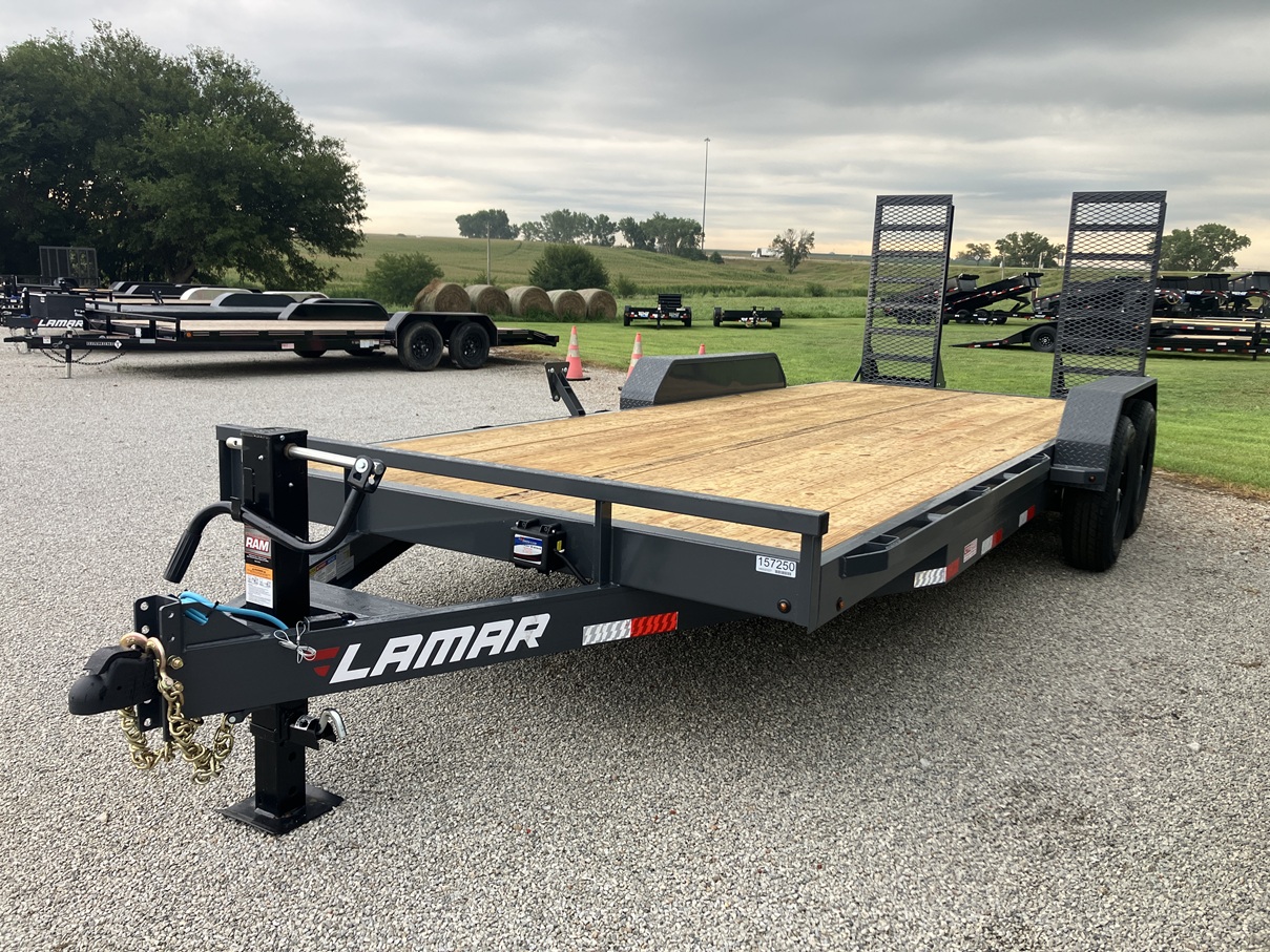 2027 Lamar H6 20' x 83" Equipment Trailer w/Stand-Up Ramps 