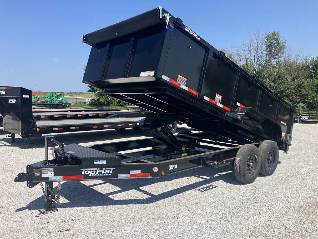 2027 Top Hat DX14 - 16'x83" Bumper Pull Dump Trailer w/36" Sides 