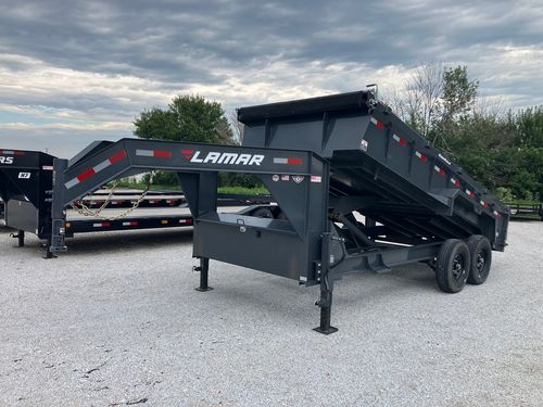 2023 Lamar DL 16' x 83" Low-Pro GN Dump Trailer