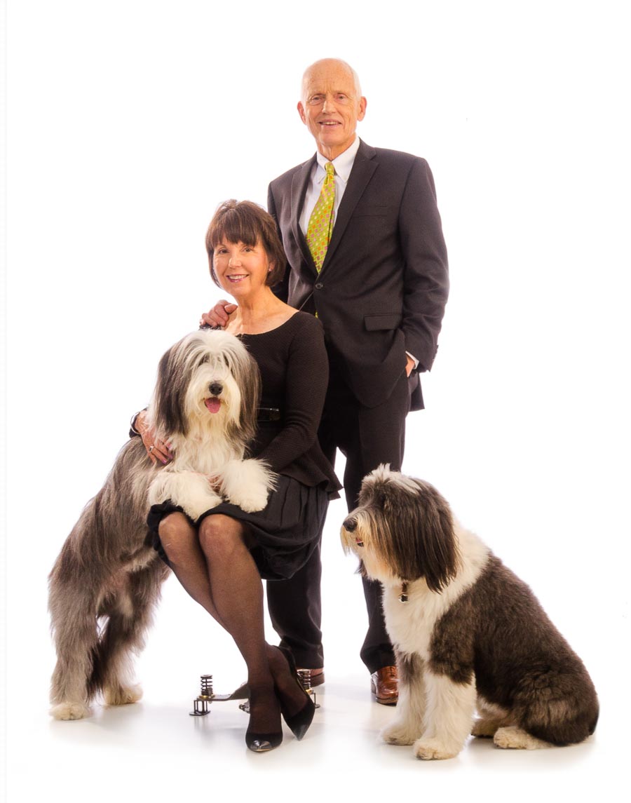 Fine Art Portrait of a family in the High Fashion White style