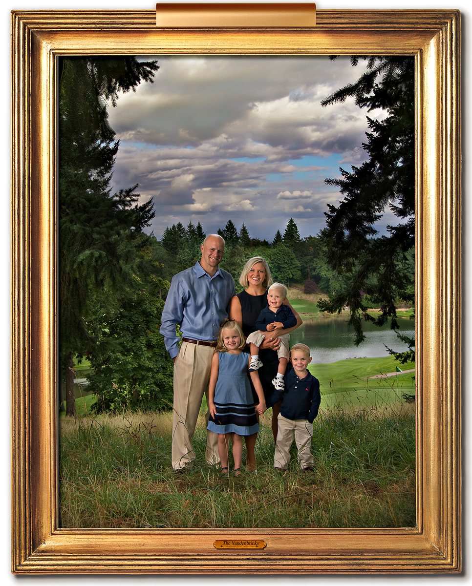 Fine Art Portrait of a Family Outdoors