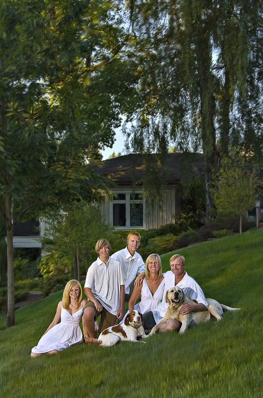 A Fine Art Portrait of a family outdoors