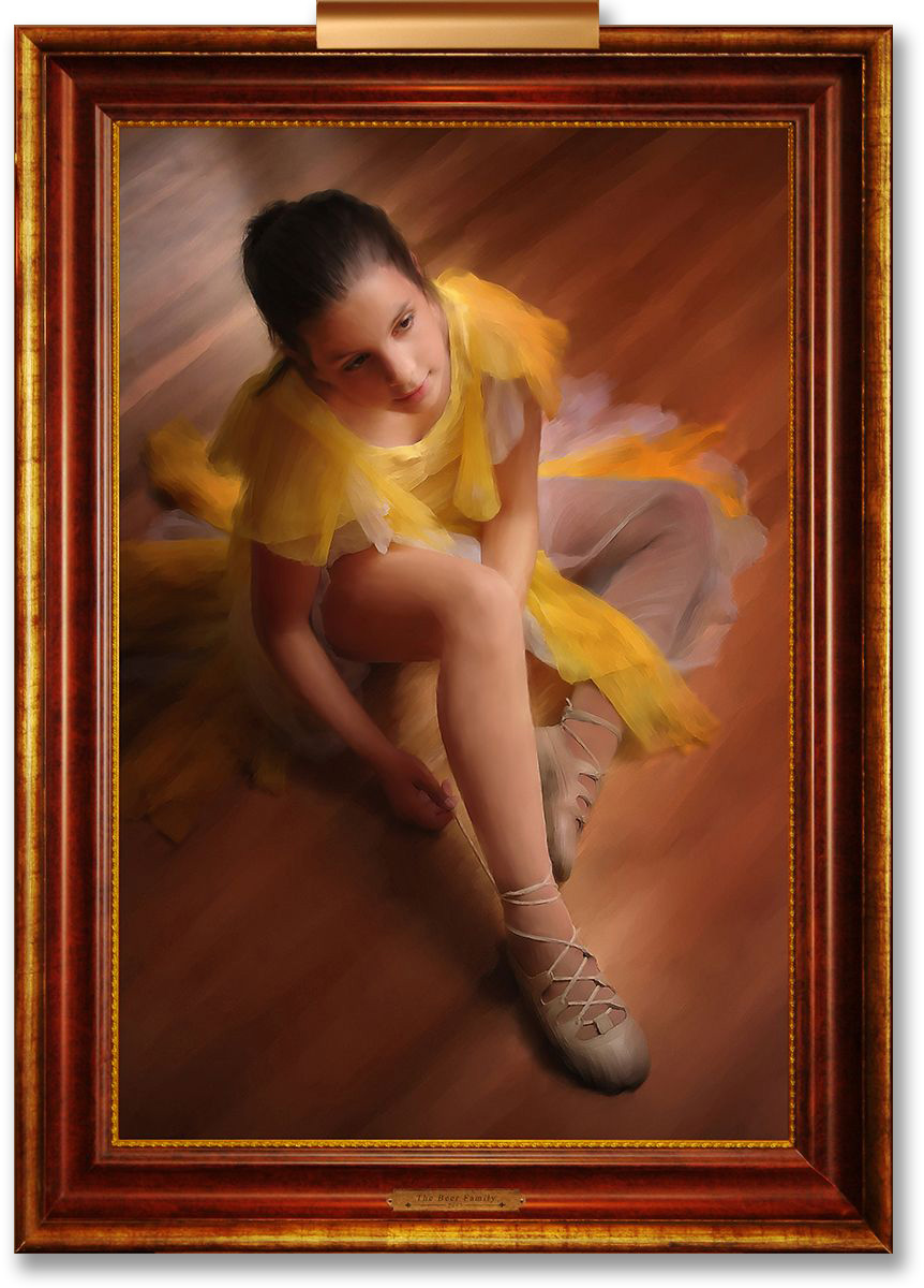 Fine Art Portrait of a  young ballerina