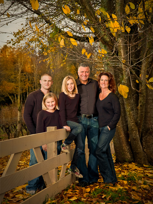 A Fine Art Portrait of a family outdoors