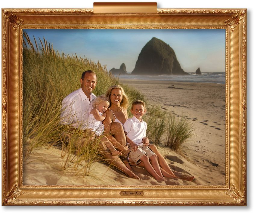 A Fine Art Portrait of a family at Cannon Beach