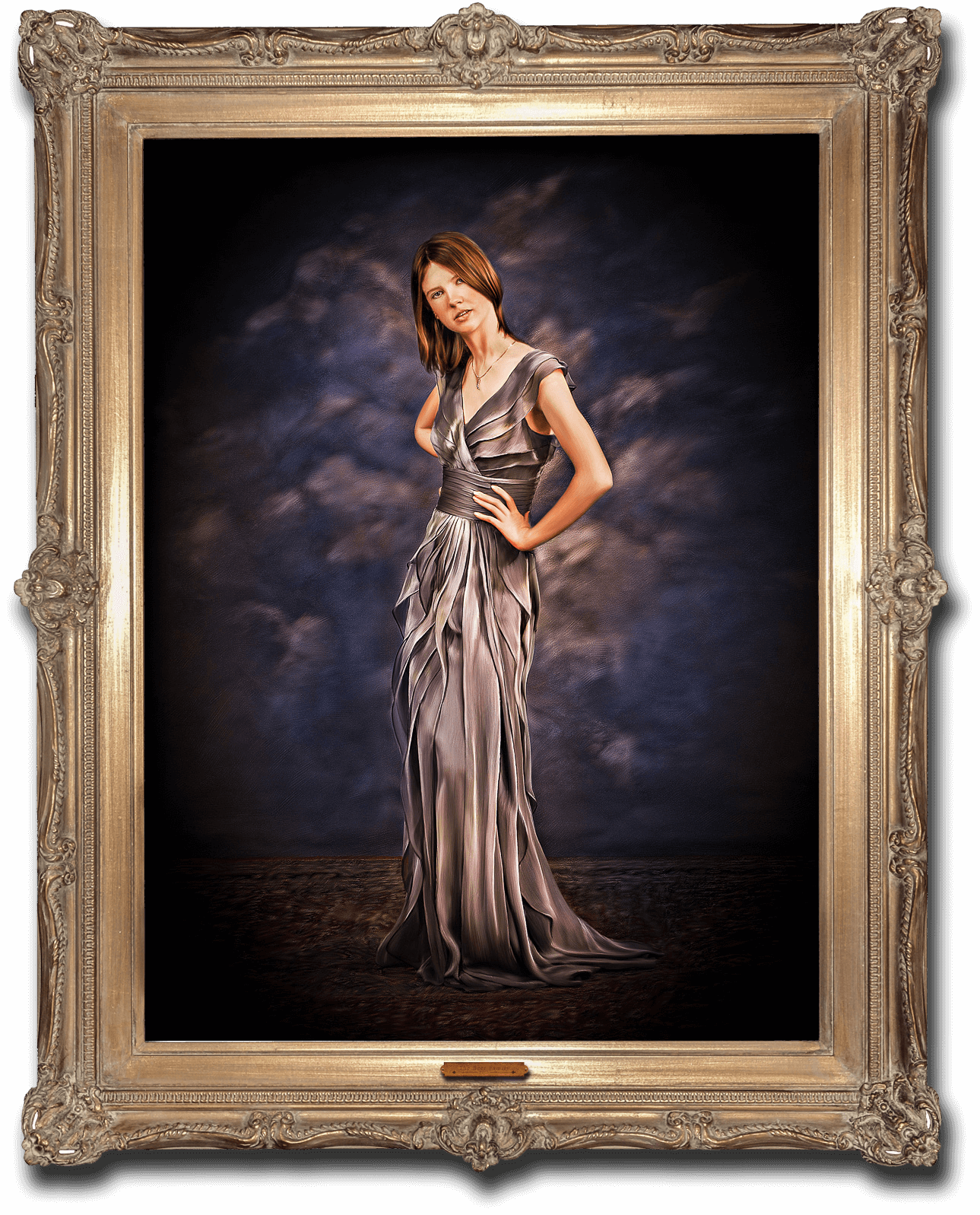 A fine art portrait of a young woman