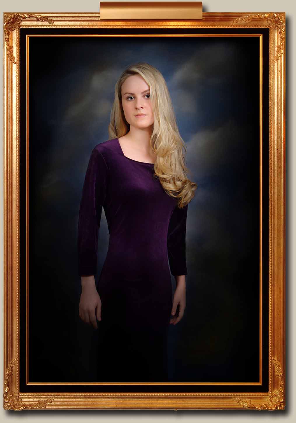 A fine art portrait of a young woman