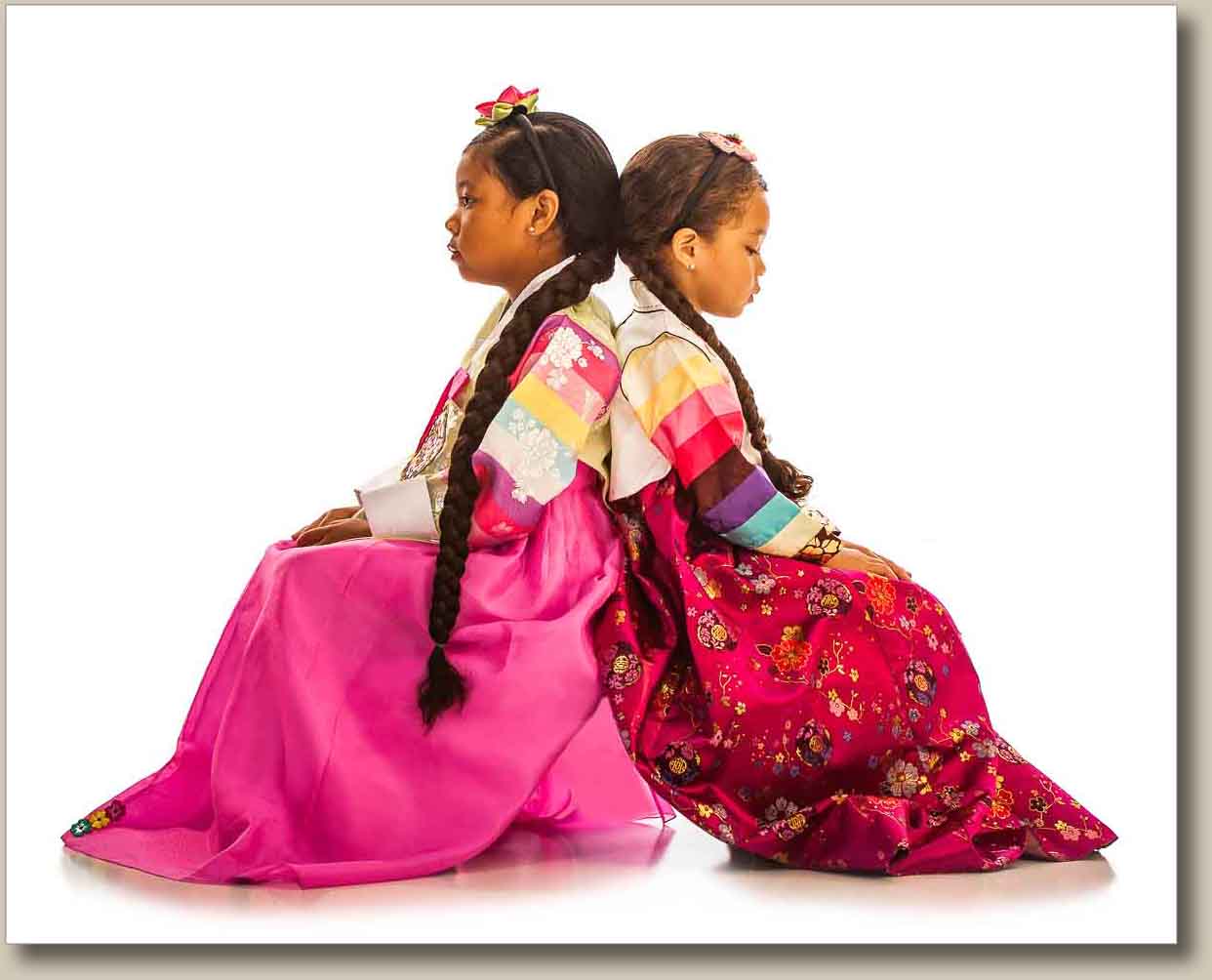 two girls by Charles G. Waugh