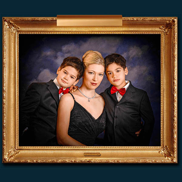 A fine art portrait of a violinist