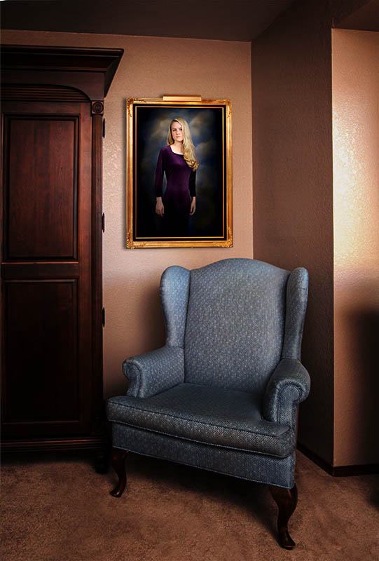 Fine art portrait of a young woman