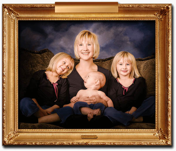 A fine art portrait of young woman