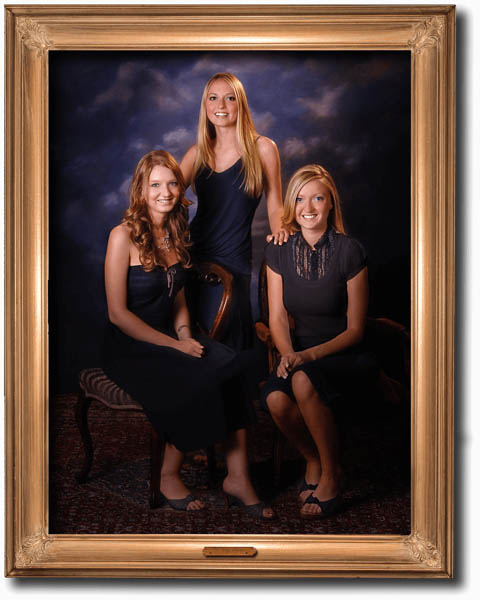 A fine art portrait of young woman