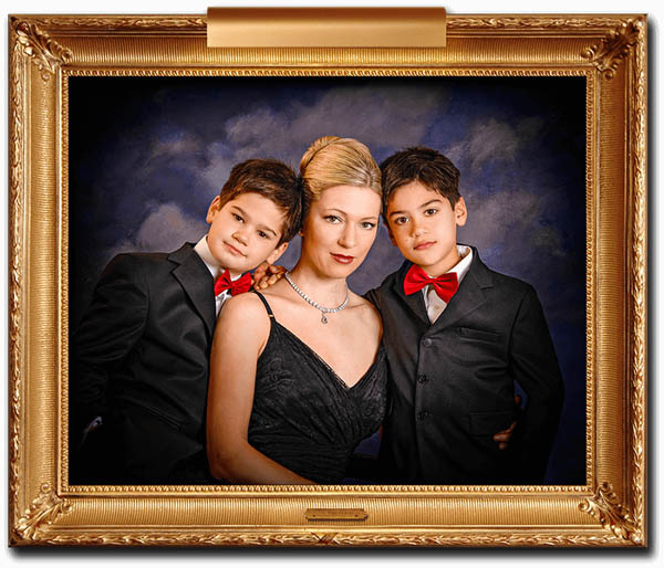 A fine art portrait of a violinist