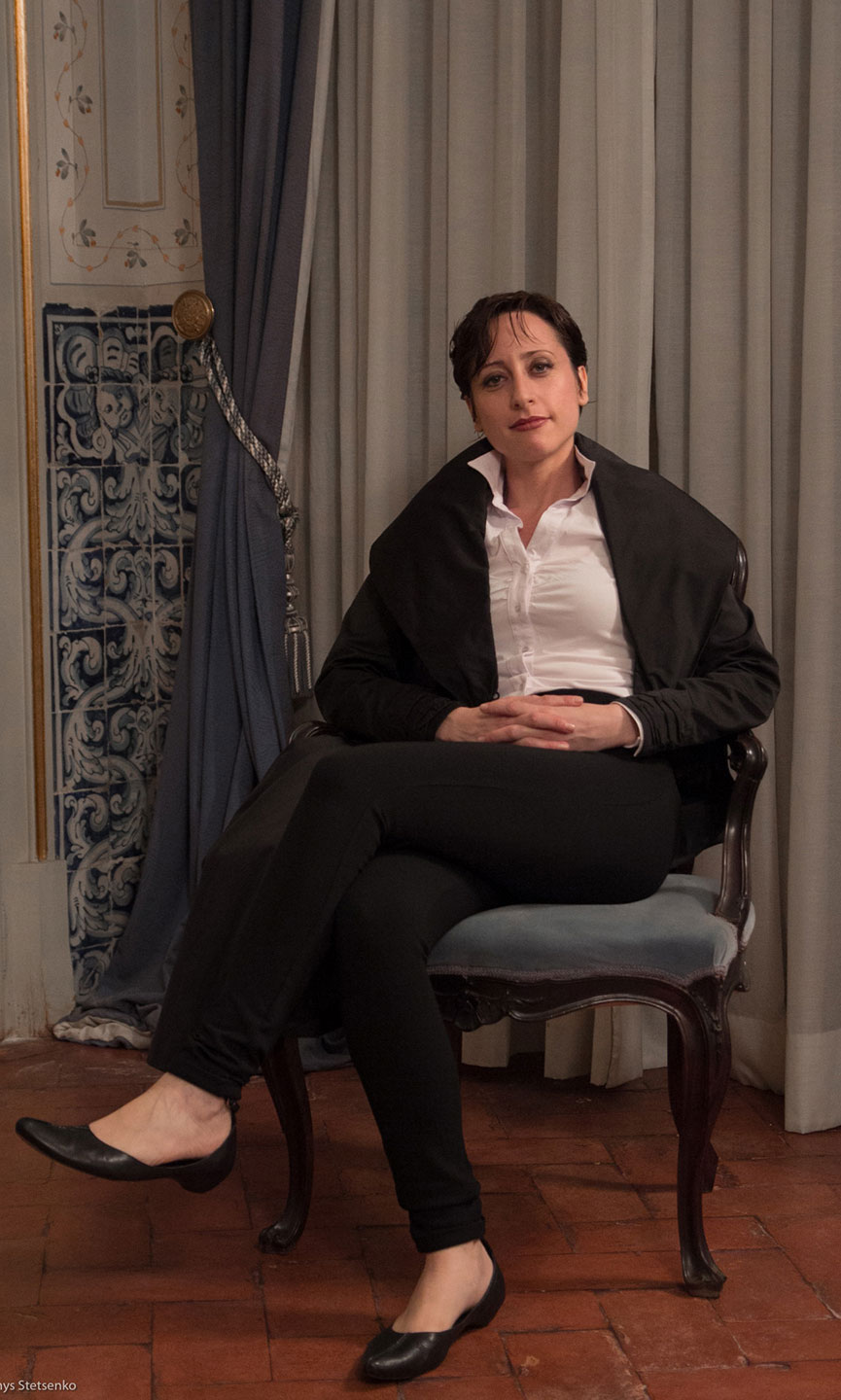 Lidia Vinyes Curtis dressed As Medoro in Palacio Queluz