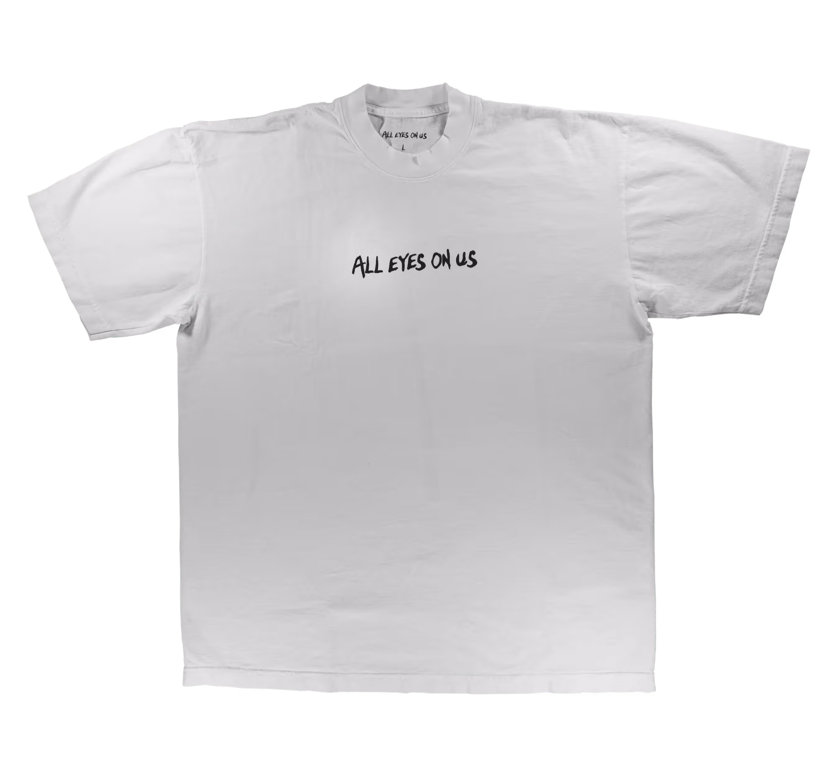 white t shirt trippy eyes crying gold