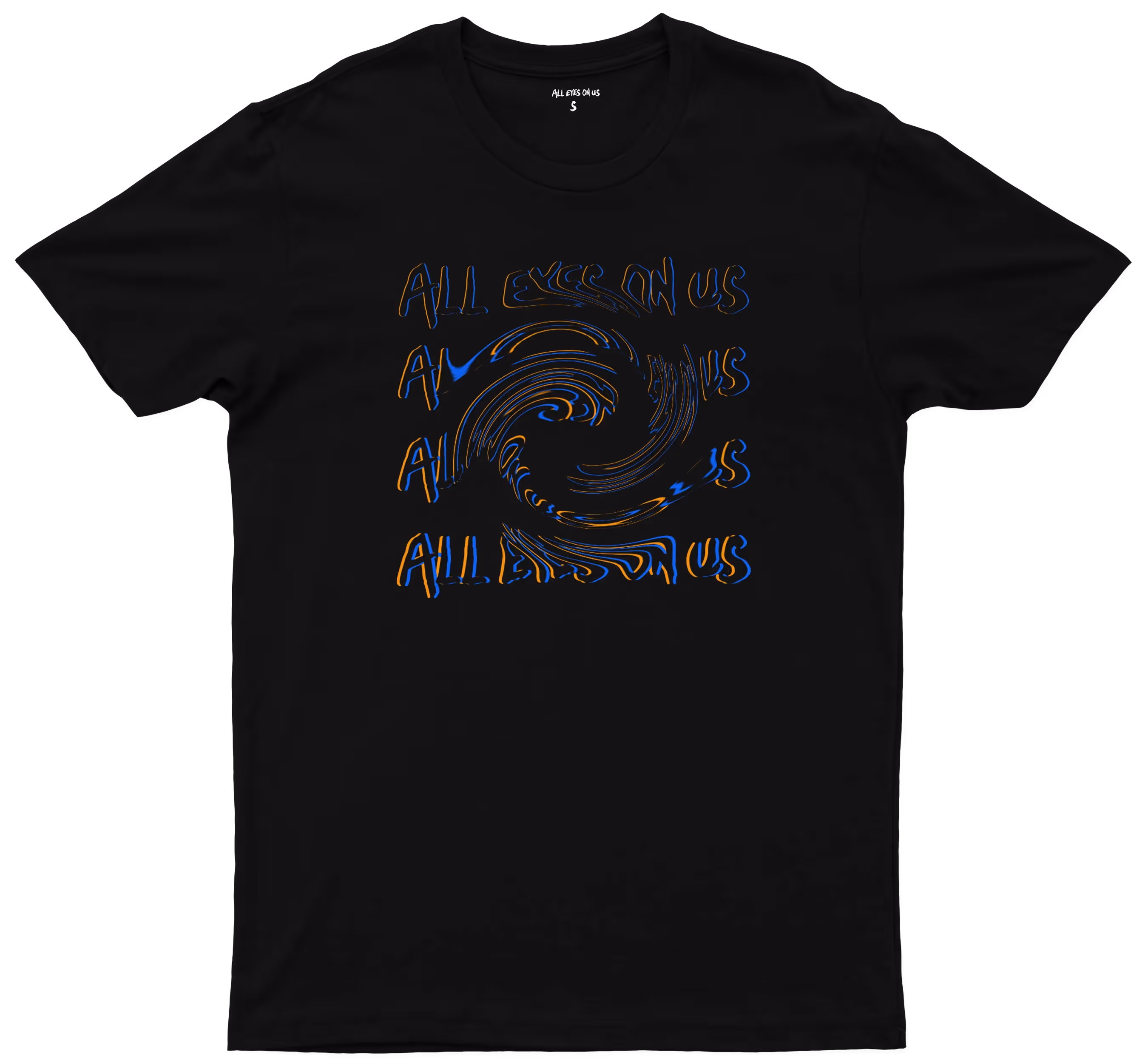 trippy t shirt black