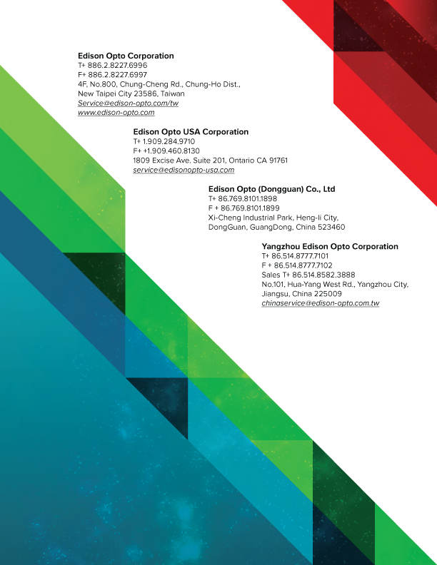 Federal Mini Catalog Back Cover