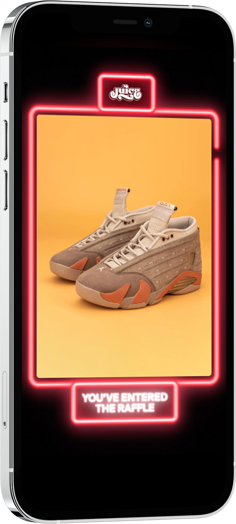 Juice App Entered Raffle Animation