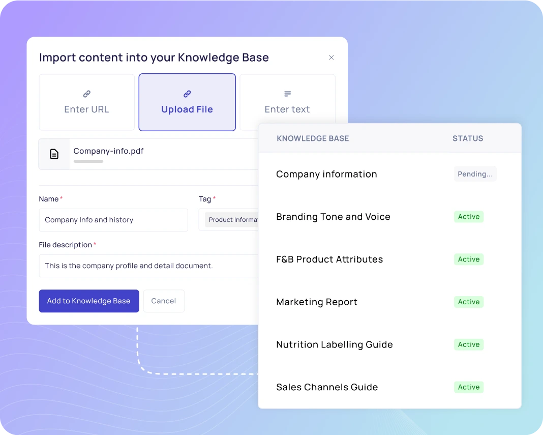 Trustana Product Data and Content Knowledge Base
