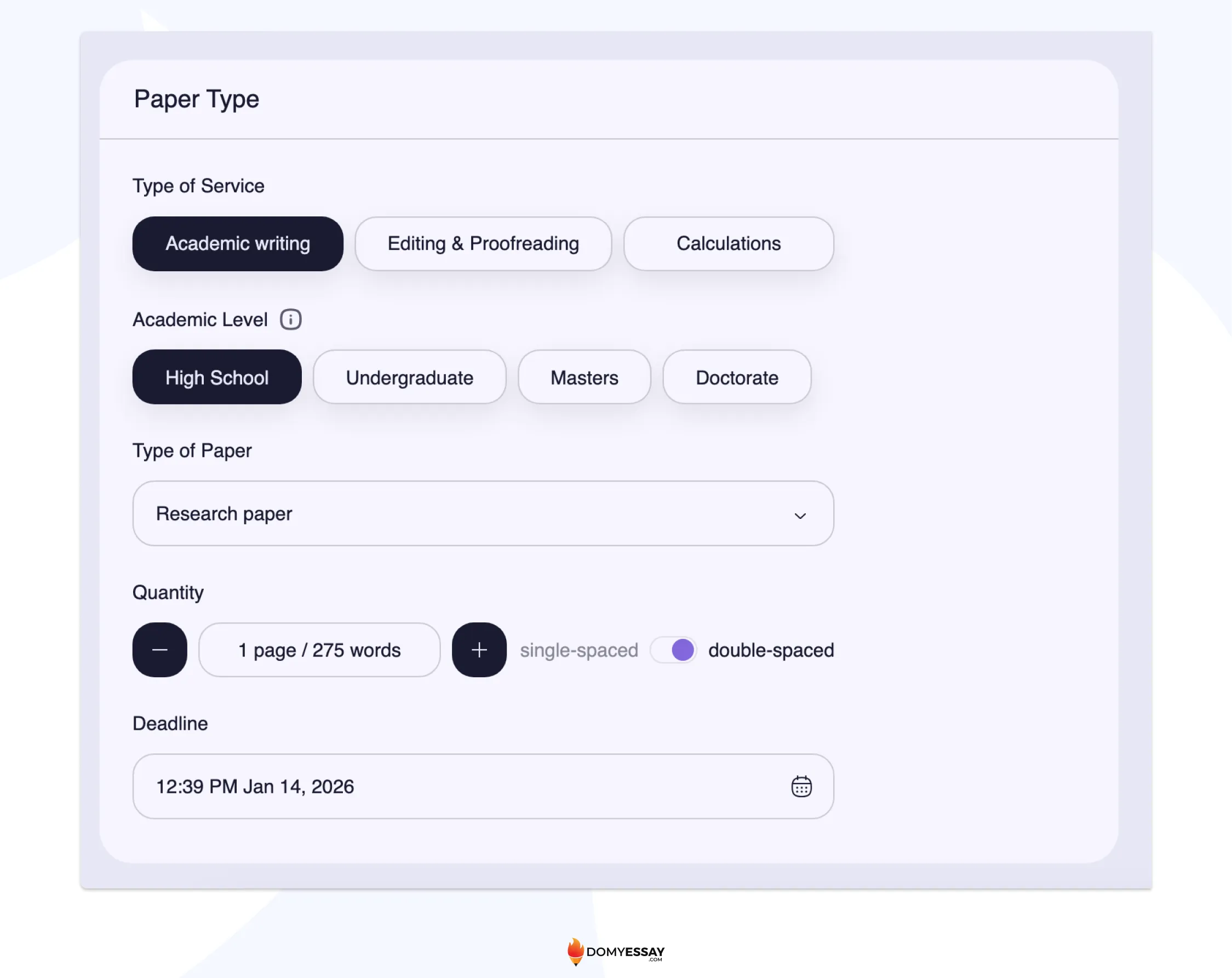 How to Order on DoMyEssay