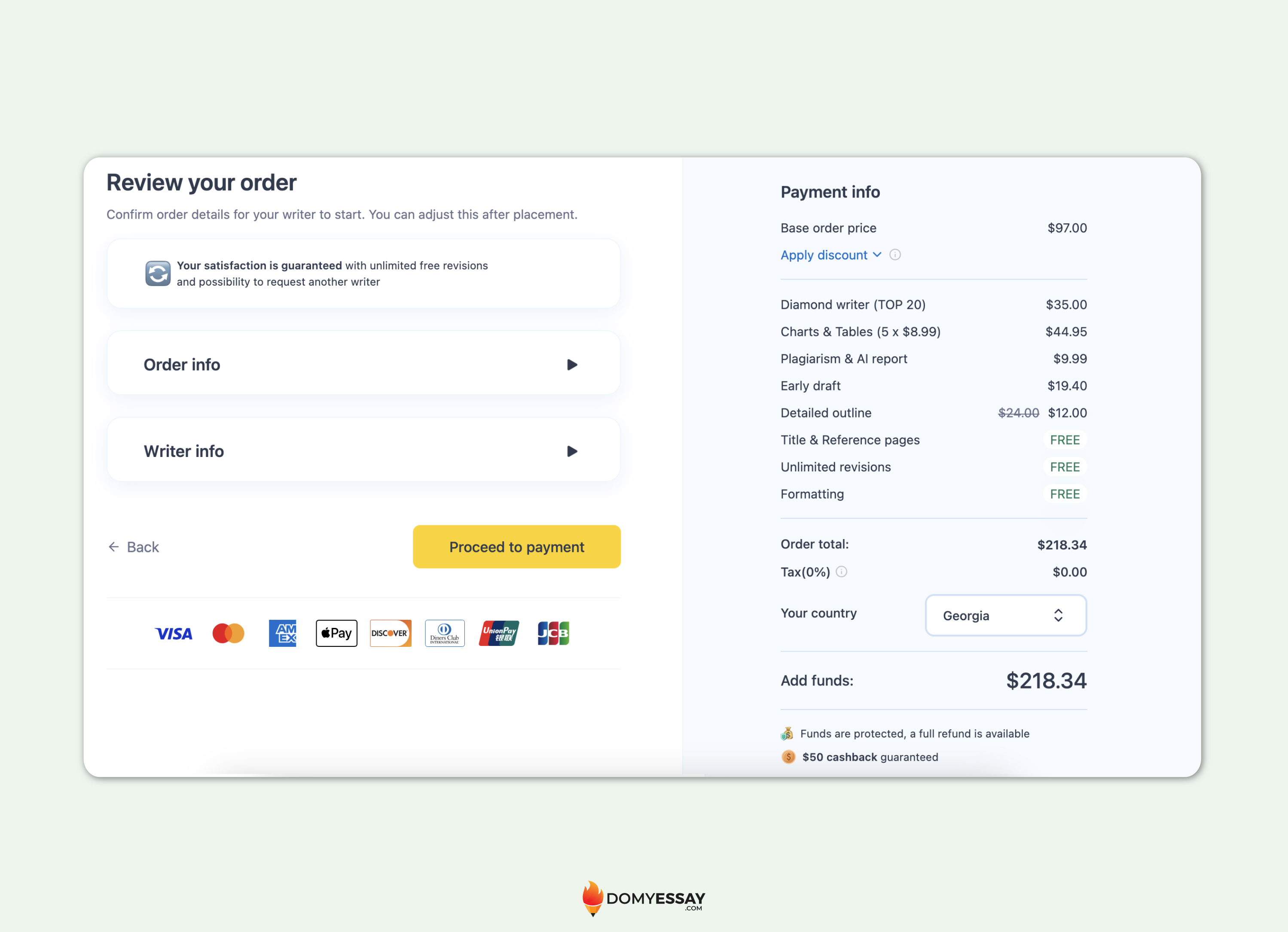 EduBirdie Cost Transparency