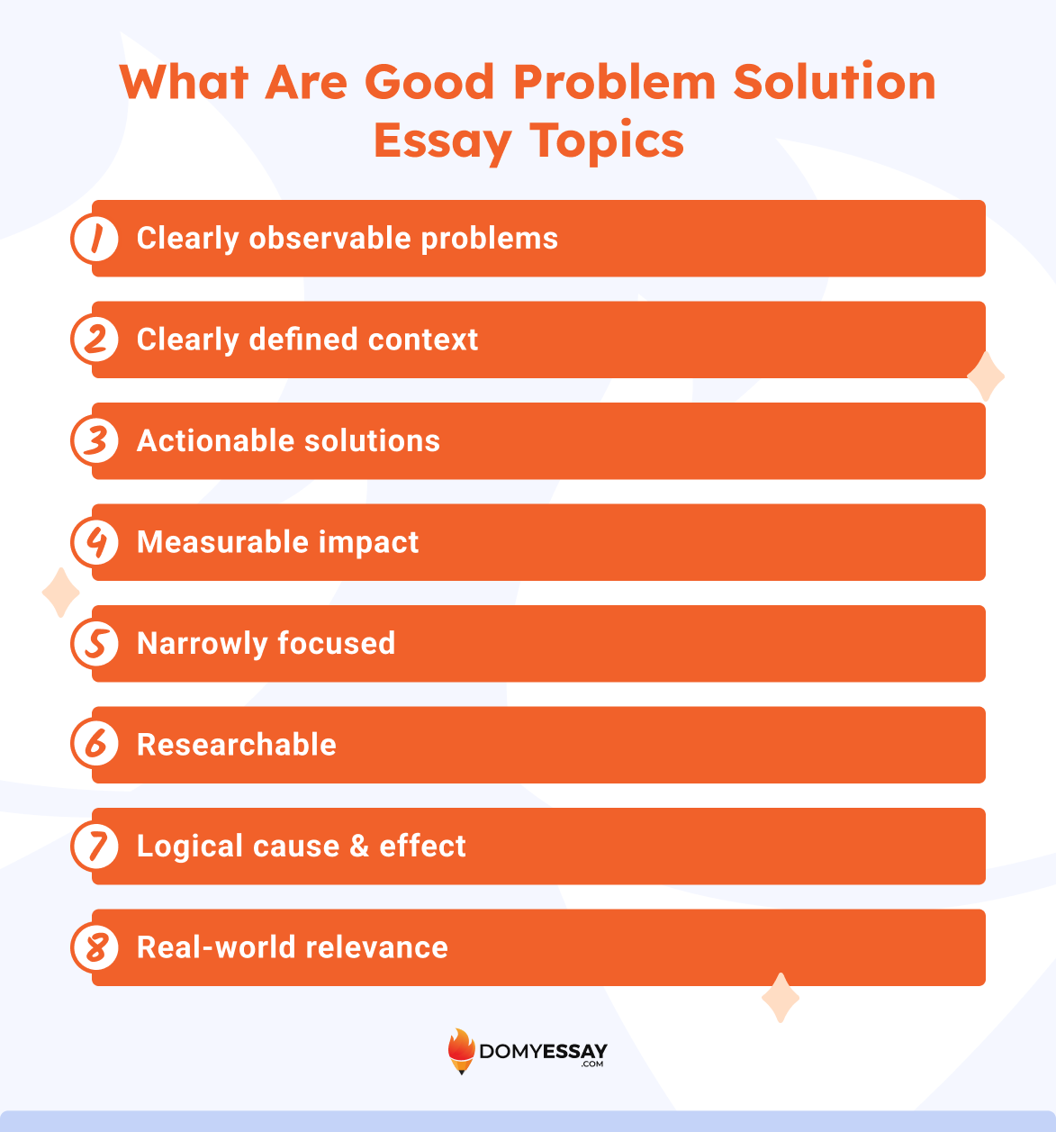 What Are Good Problem Solution Essay Topics