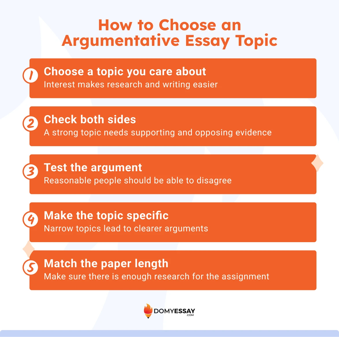 How to Choose an Argumentative Essay Topic