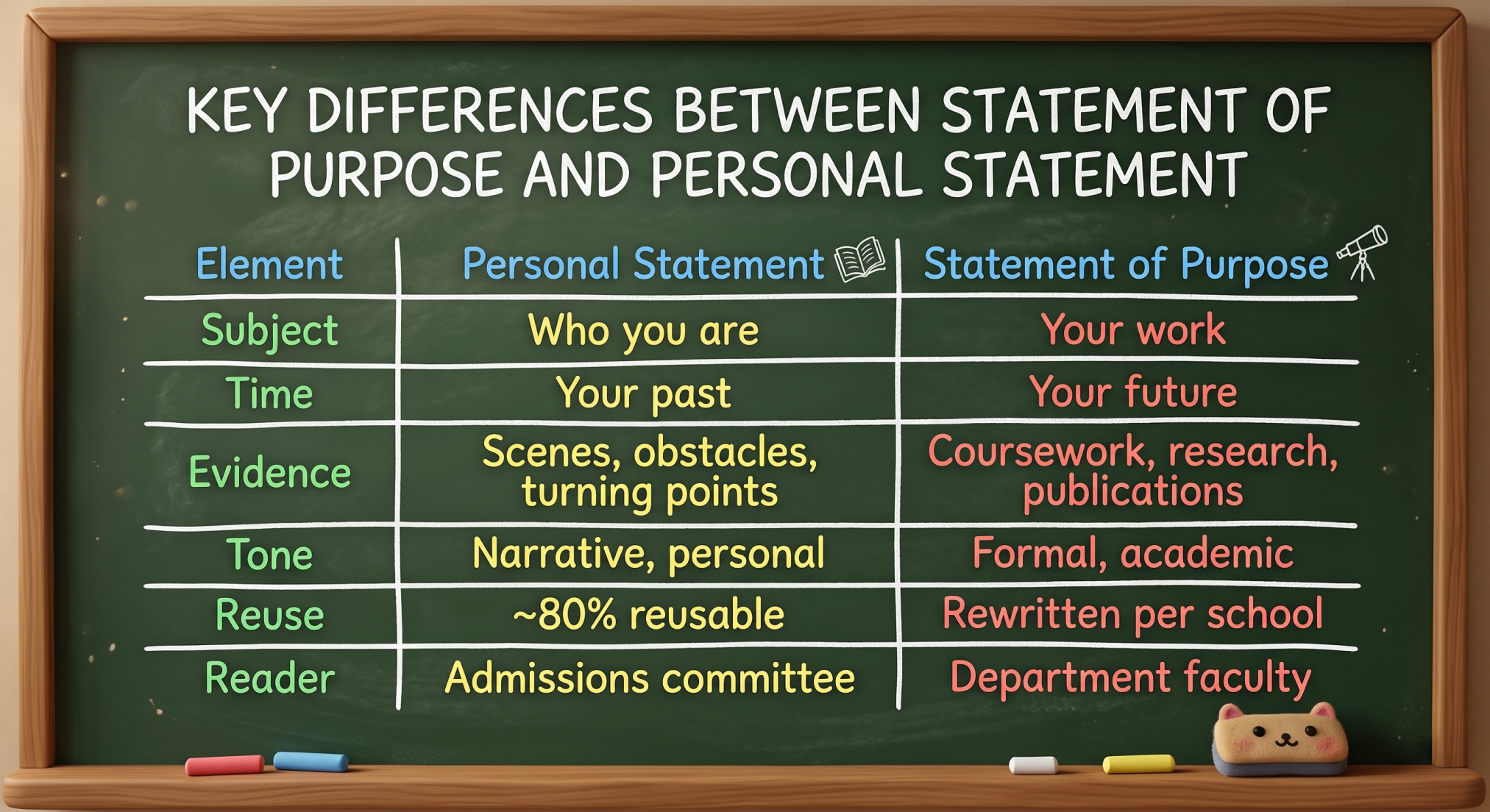 Personal Statement vs. Statement of Purpose: 6 Key Differences