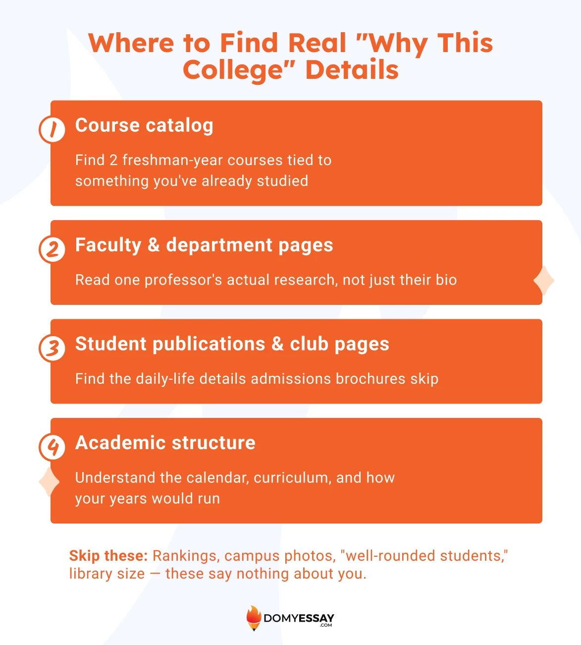 How to research a school before writing your "Why This College" essay 