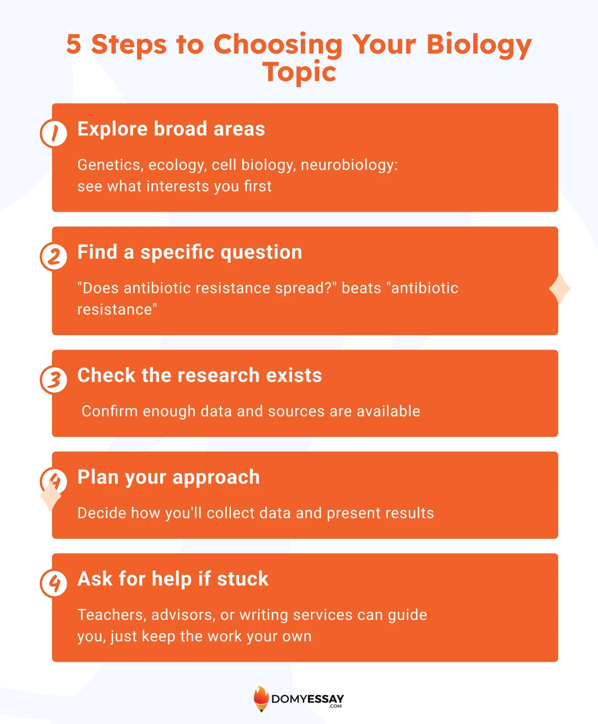 How to choose a biology research topic?
