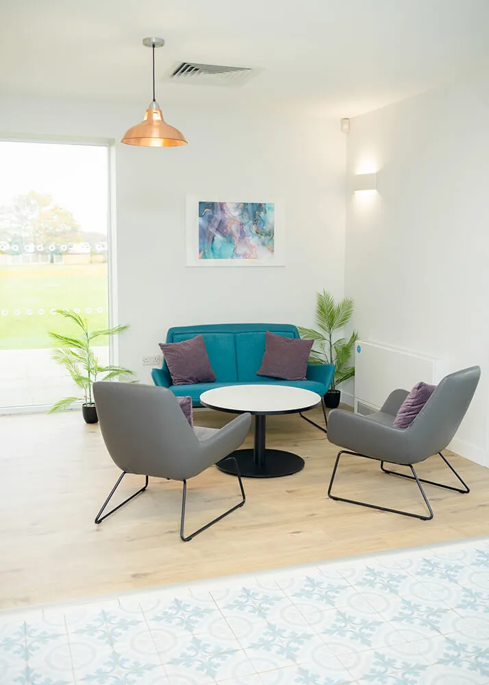 Inside the Pavilion in Cheadle Hulme