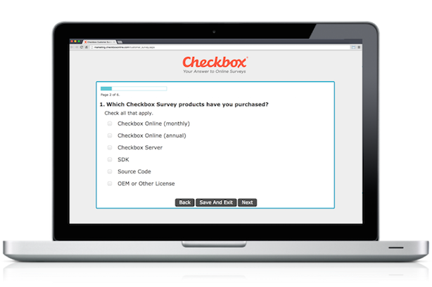 Checkbox online survey tool