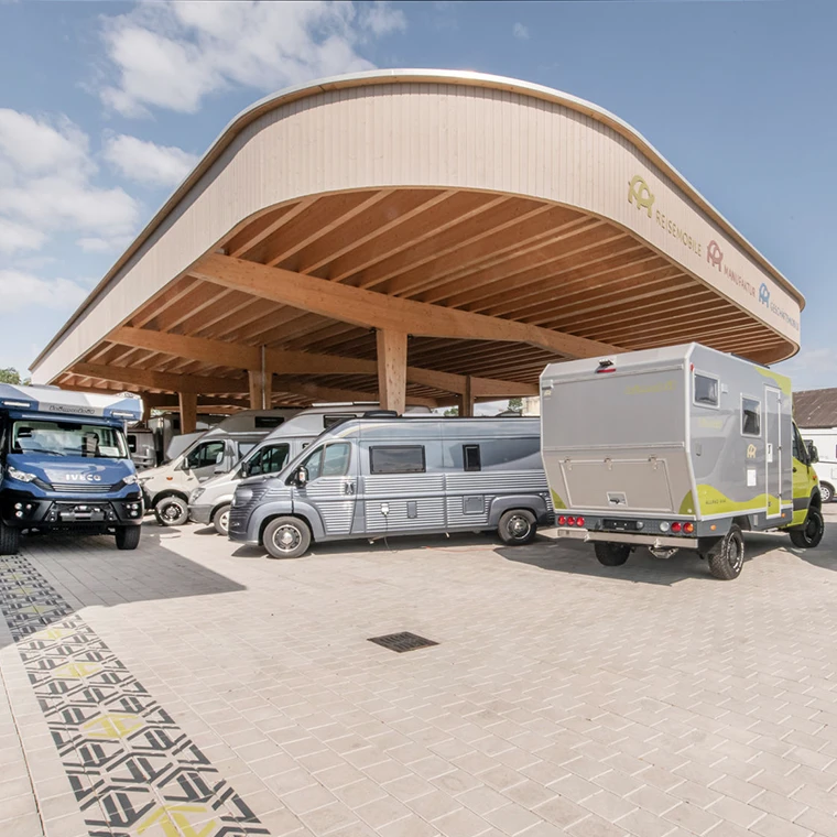Wohnmobilüberdachung, Kleinandelfingen