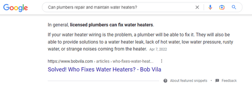 Search Engine Optimization for Plumbers