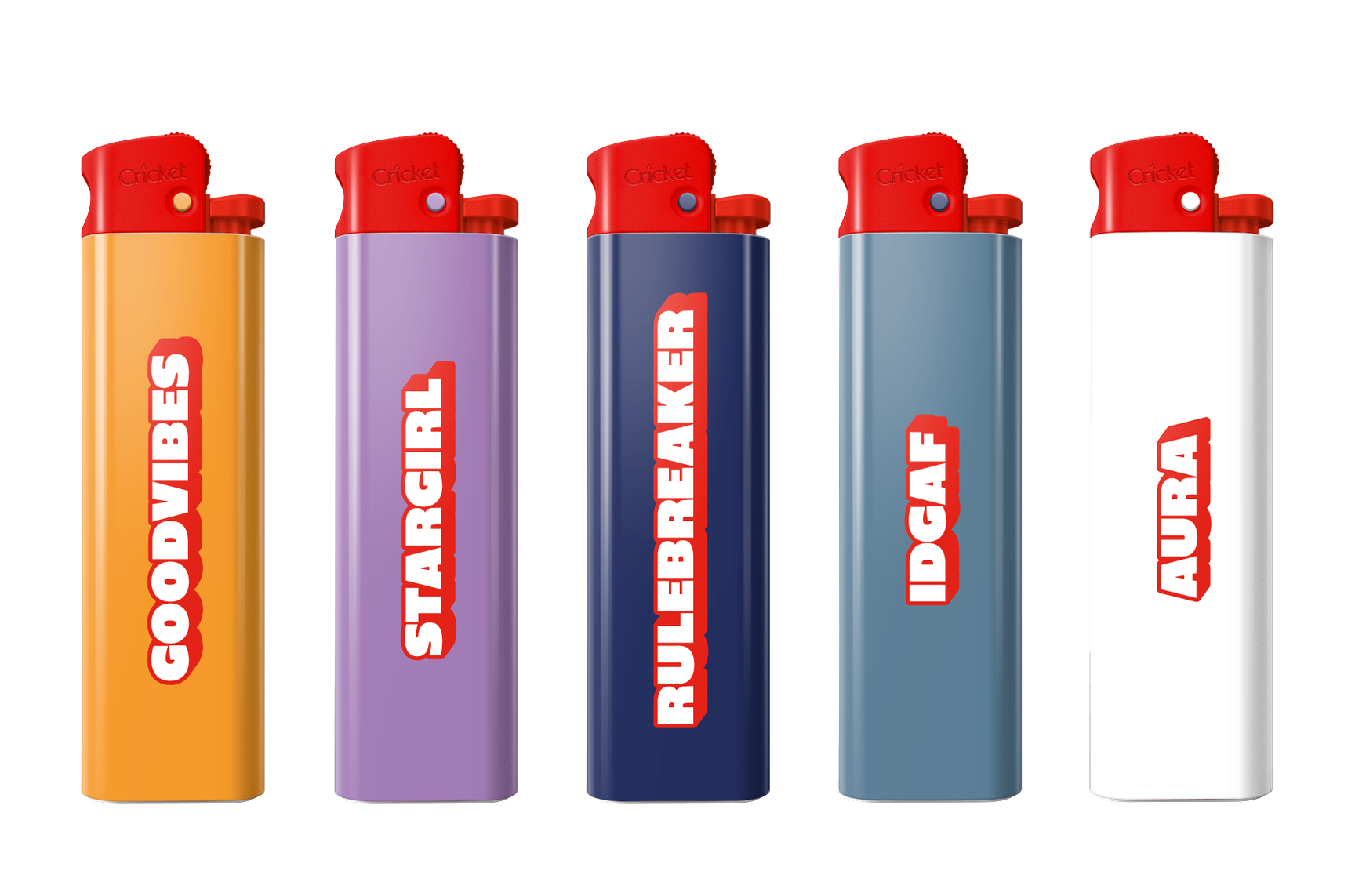 Punchline design two limited-edition Cricket lighter collection