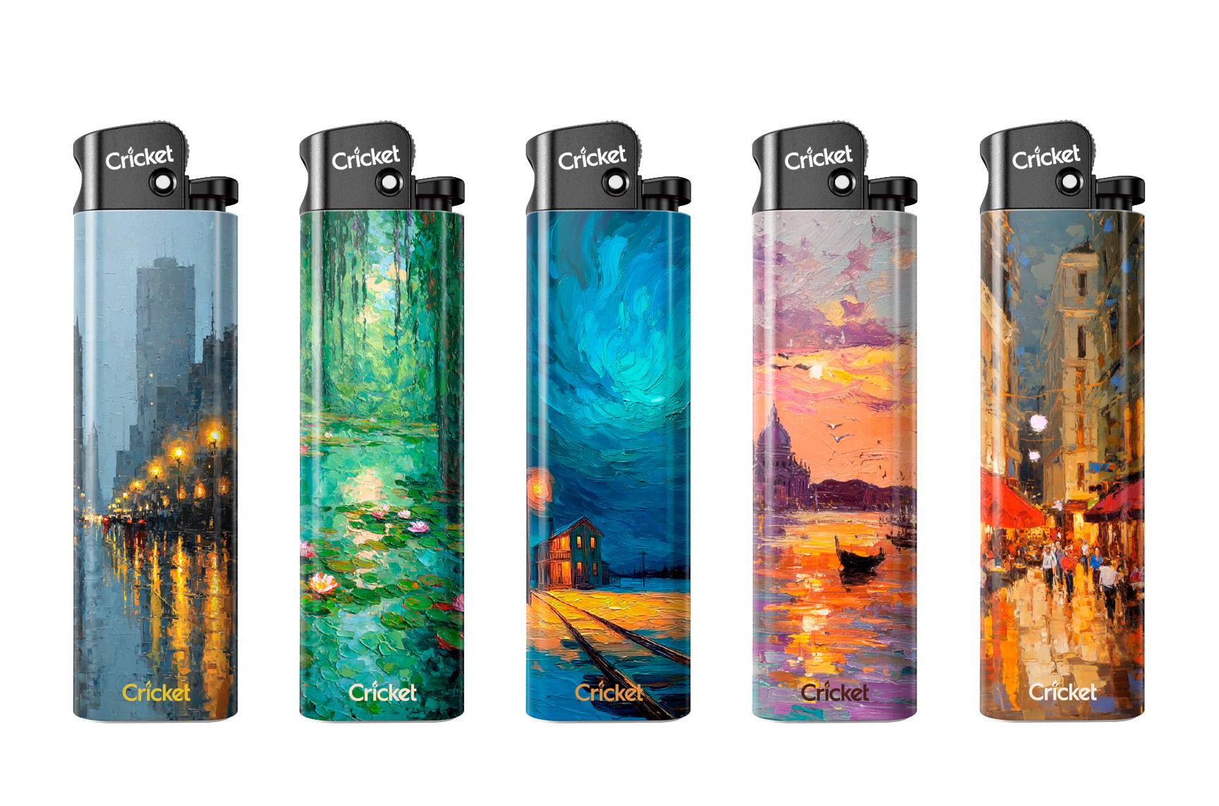 Impressionist limited-edition Cricket lighter collection