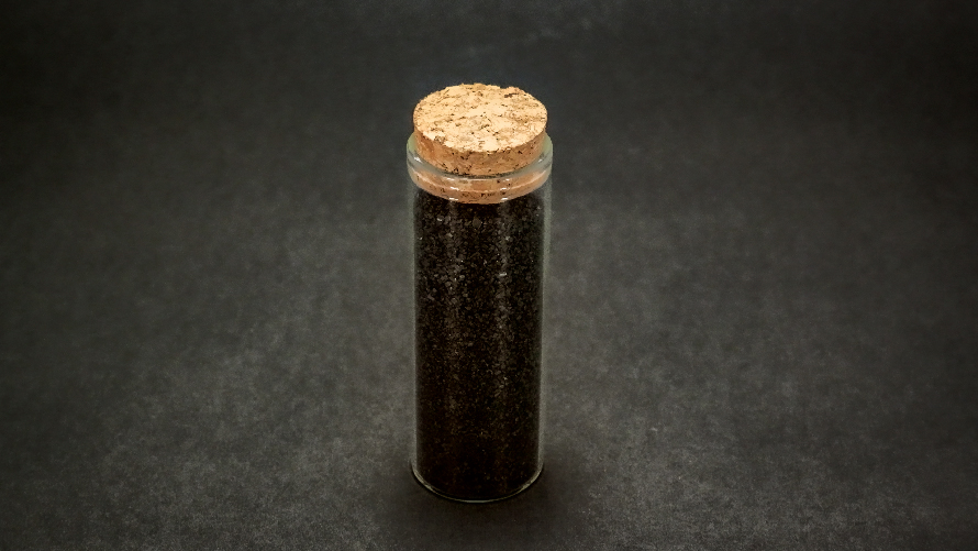 Oz jar of Black Hiwa Sea Salt.