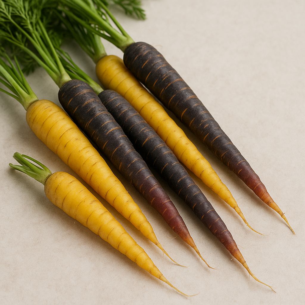 Carottes jaunes et noires de Mornant