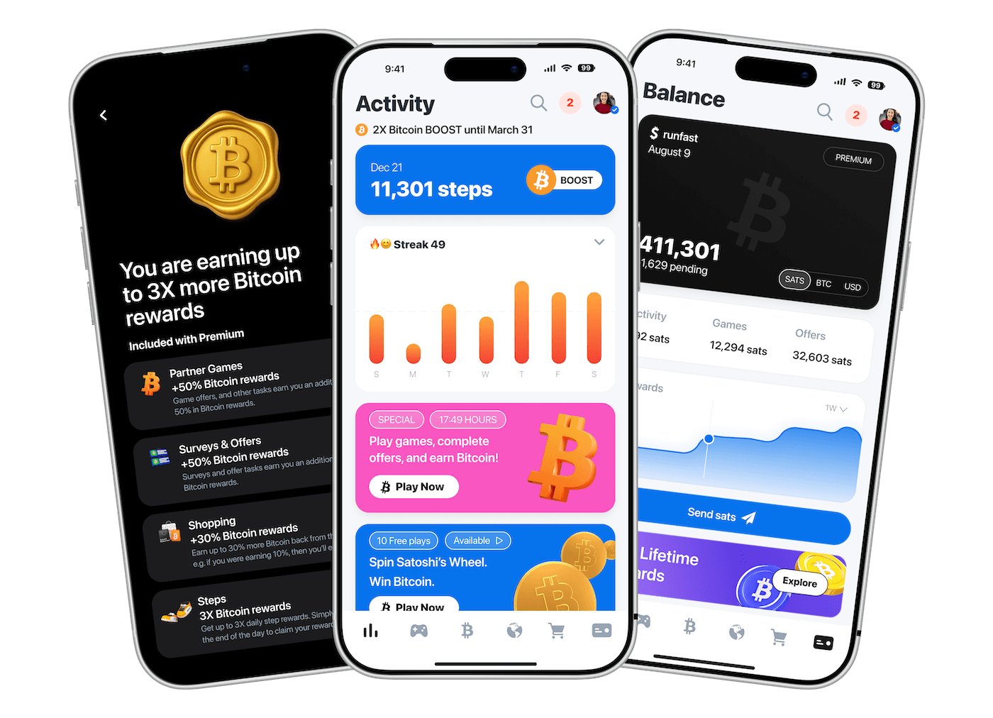 Download sMiles and earn Bitcoin rewards