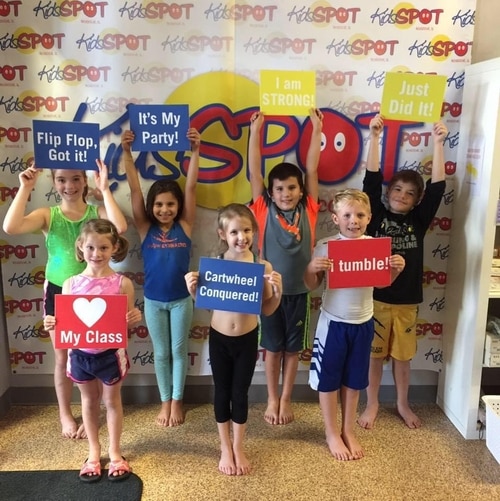 Kids attending a birthday party