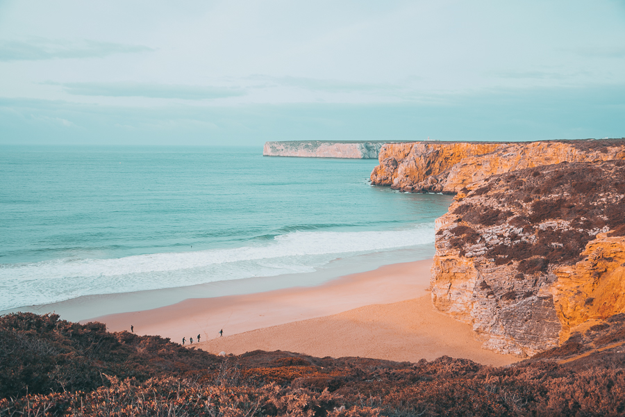 Beliche surfing beach in Sagres in the Algarve Portugal