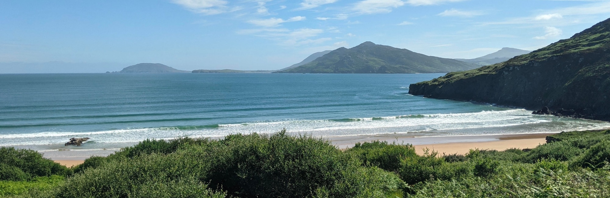 beautiful surf beach in donegal ireland