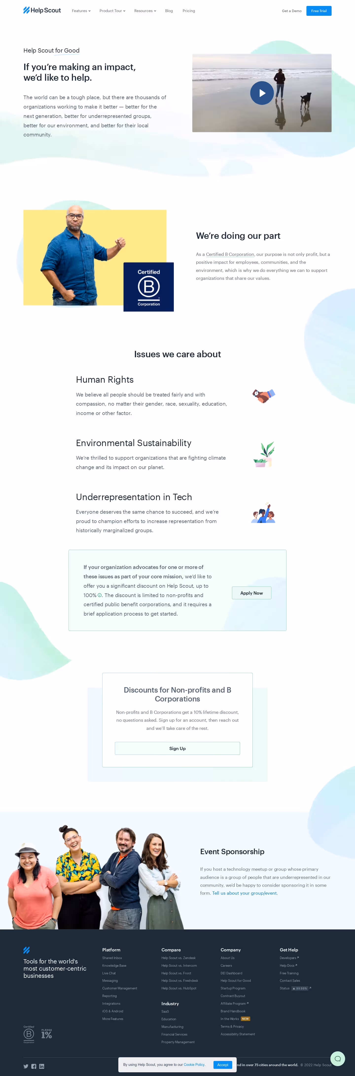 Help Scout Impact Page