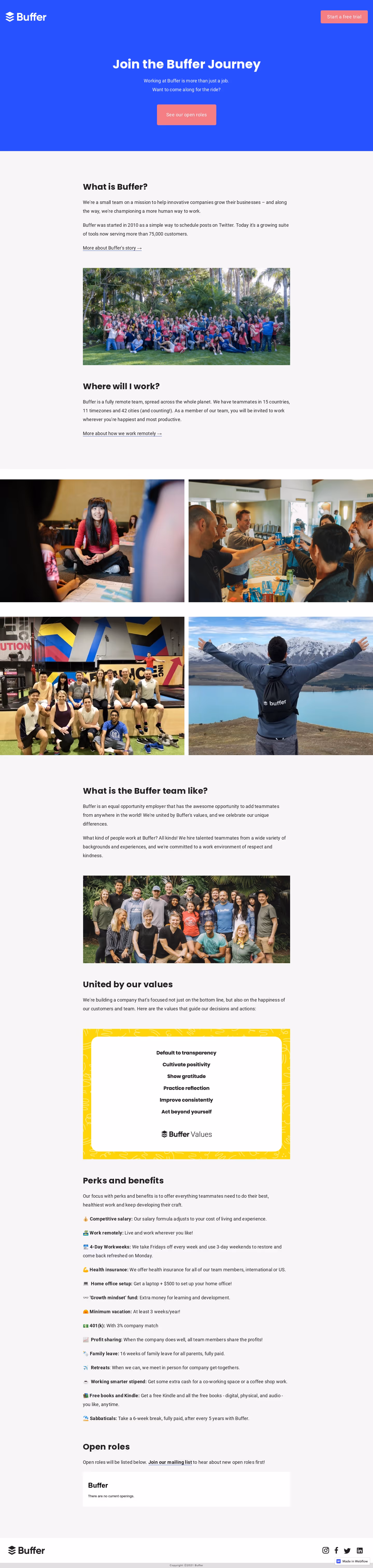 Buffer Careers Page