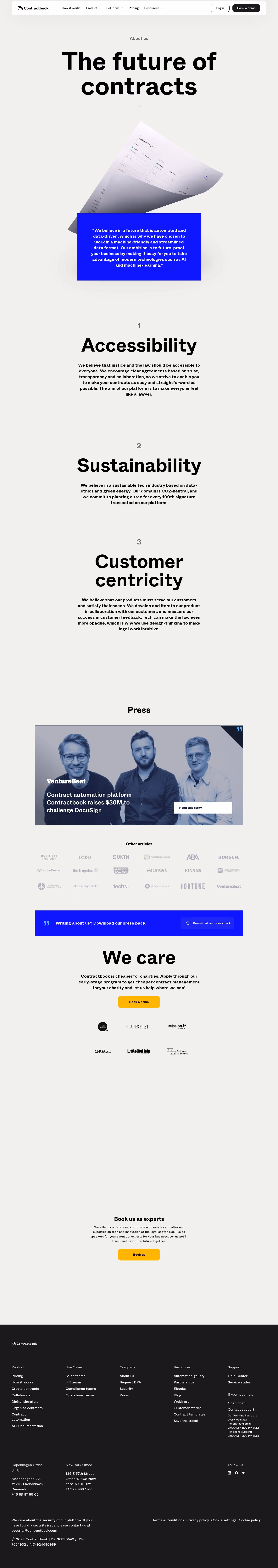 Contractbook About Page