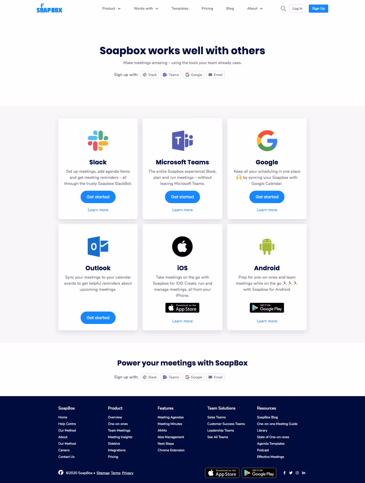 Hypercontext oapbox Integrations Page
