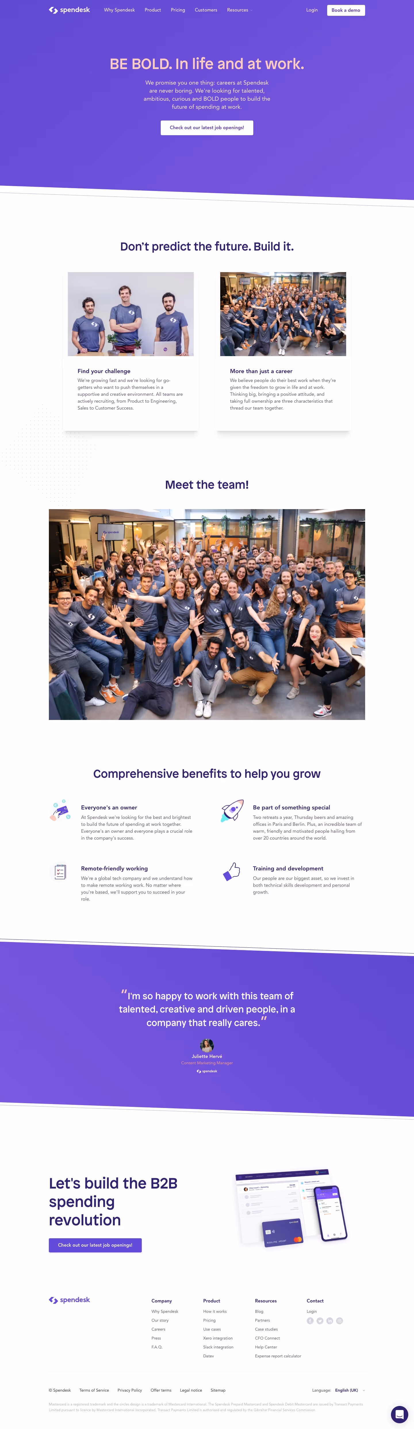 Spendesk Career Page