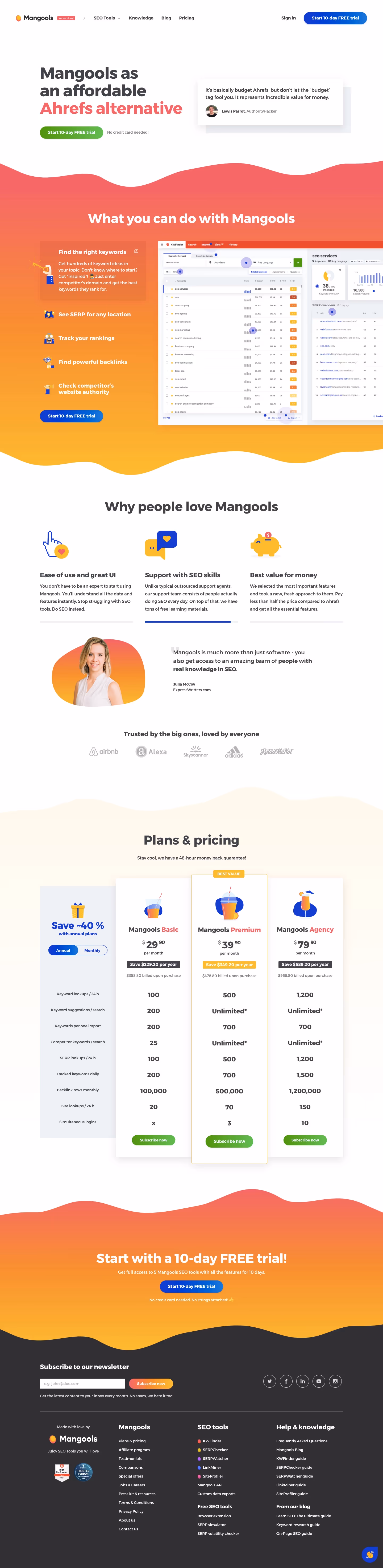 Mangools Compared to Ahrefs