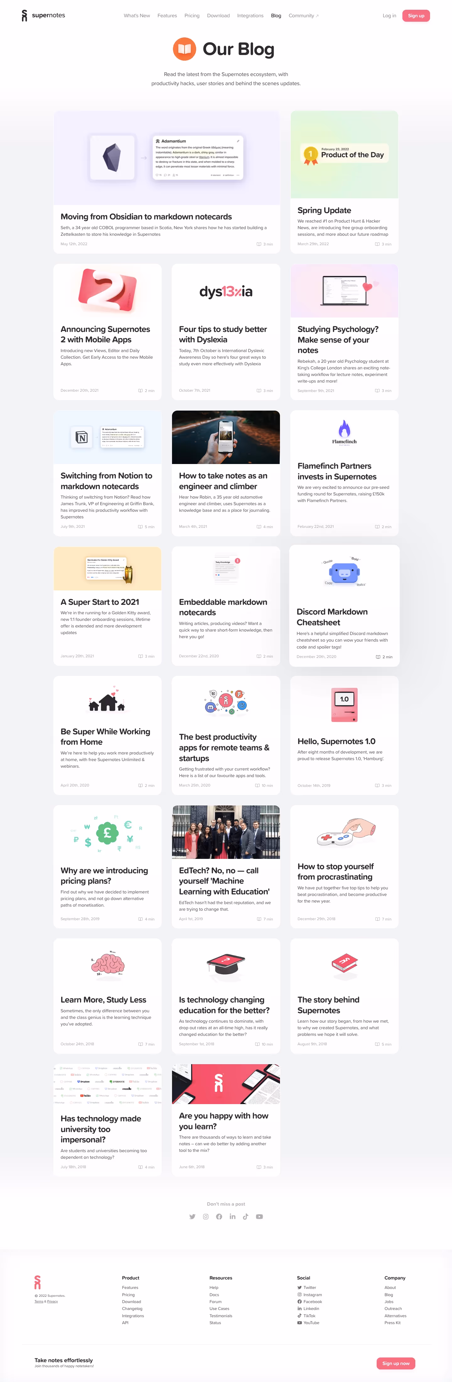 Supernotes Blog Feed