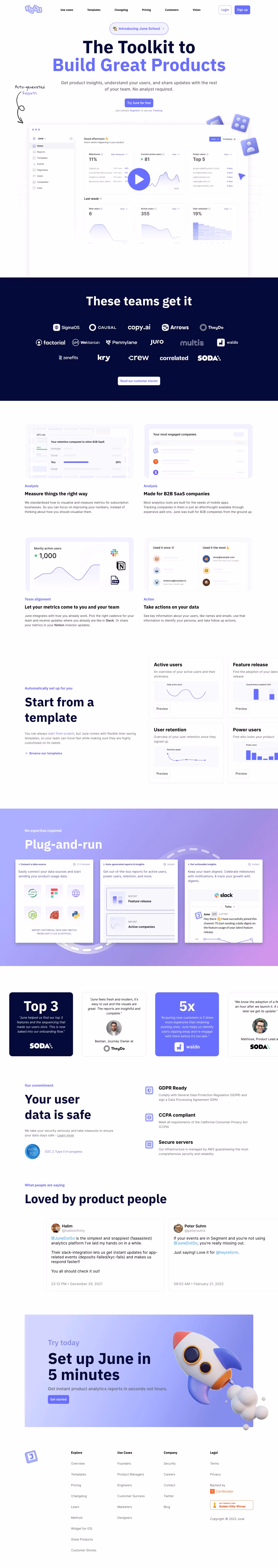 June Landing Page